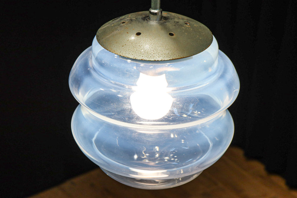 穏やかな雰囲気のクリアガラスの電笠　DC8307