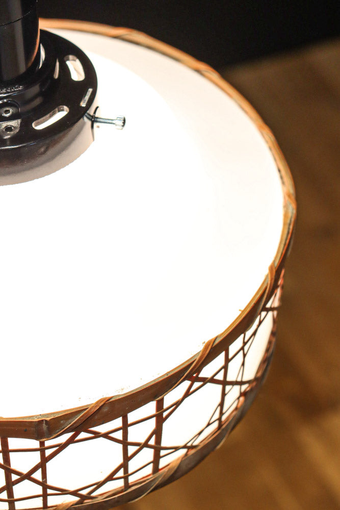 籠目編みの和モダンな竹フレームが素敵な電笠　DC8314