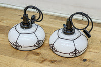 菊菱装飾を施した気品ある電笠　DC8315　在庫2個