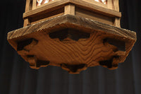 珍品!! 自然の風合いが温かみある木製の灯籠　DC8327