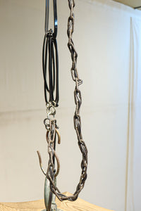 珍品!! 自然の風合いが温かみある木製の灯籠　DC8327