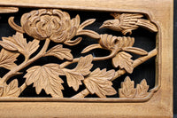 お花や小鳥の美しい風景を描いた小型の彫刻飾り　DC8346abcd　在庫(a:0b:1 c:0 d:0)枚