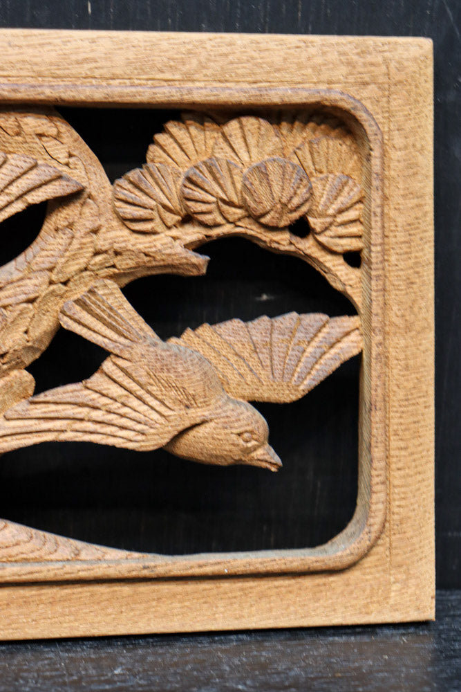 木彫り飾り縁起物 Amazon.co.jp: ツゲの木 8cm 鳥の巣の彫刻 木製の動物の像 縁起の良い