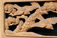 縁起の良い絵柄で品格ある小型の彫刻飾り　DC8348abcd　在庫(a:0b:0 c:1 d:1)枚