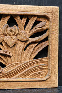 縁起の良い絵柄で品格ある小型の彫刻飾り　DC8348abcd　在庫(a:0b:0 c:1 d:1)枚