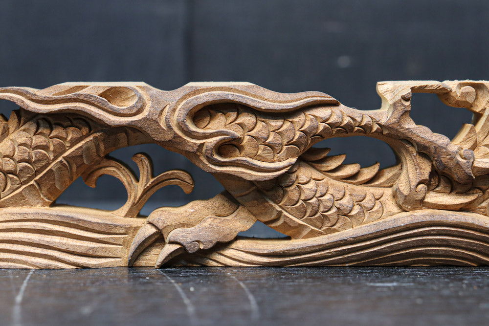 龍の彫刻の 衝立  (欅材) 関侊雲仏所の龍 | 欅龍彫刻 #dragon #Woodcarving #Sculpture #Japan