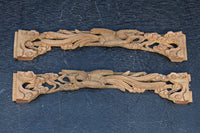 優雅に舞う鳳凰を描いた小さな彫刻飾り　DC8356ab　在庫(a:1 b:1)個