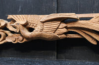 優雅に舞う鳳凰を描いた小さな彫刻飾り　DC8356ab　在庫(a:1 b:1)個