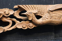 優雅に舞う鳳凰を描いた小さな彫刻飾り　DC8356ab　在庫(a:1 b:1)個