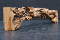 優雅に舞う鳳凰を描いた小さな彫刻飾り　DC8356ab　在庫(a:1 b:1)個