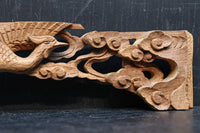 優雅に舞う鳳凰を描いた小さな彫刻飾り　DC8356ab　在庫(a:1 b:1)個