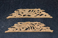 鳳凰を繊細に描いた小型彫刻飾り　DC8366ab　在庫(a:1 b:0)枚