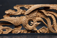 鳳凰を繊細に描いた小型彫刻飾り　DC8366ab　在庫(a:1 b:0)枚