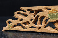 鳳凰を繊細に描いた小型彫刻飾り　DC8366ab　在庫(a:1 b:0)枚