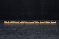 極細！！ 花と葉をシンメトリ－に描いた細長彫刻飾り　DC8367　在庫2本