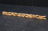 荒波を飛翔する波千鳥を描いた小さな彫刻飾り　DC8368ab　在庫(a:1 b:1)枚