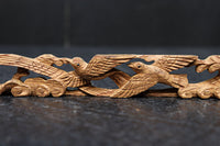 荒波を飛翔する波千鳥を描いた小さな彫刻飾り　DC8368ab　在庫(a:1 b:1)枚