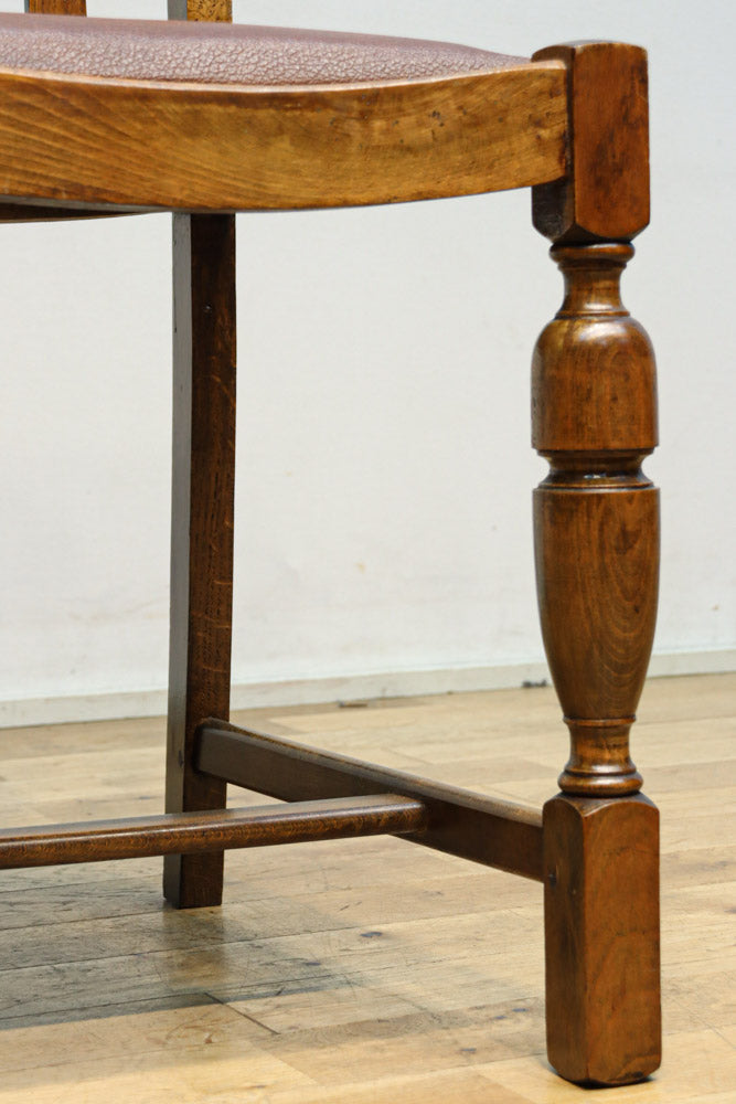 深みのある風合いで上品なアンティークチェア　DC8378　在庫(a:1 b:1 c:1 d:1)脚