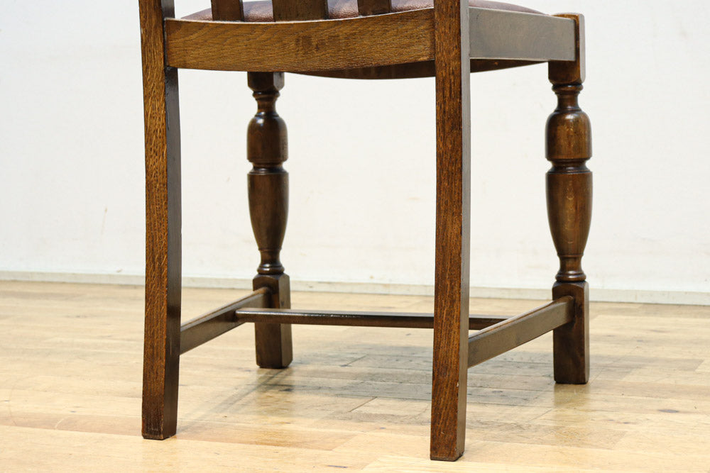 深みのある風合いで上品なアンティークチェア　DC8378　在庫(a:1 b:1 c:1 d:1)脚