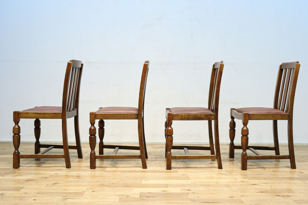 深みのある風合いで上品なアンティークチェア　DC8378　在庫(a:1 b:1 c:1 d:1)脚