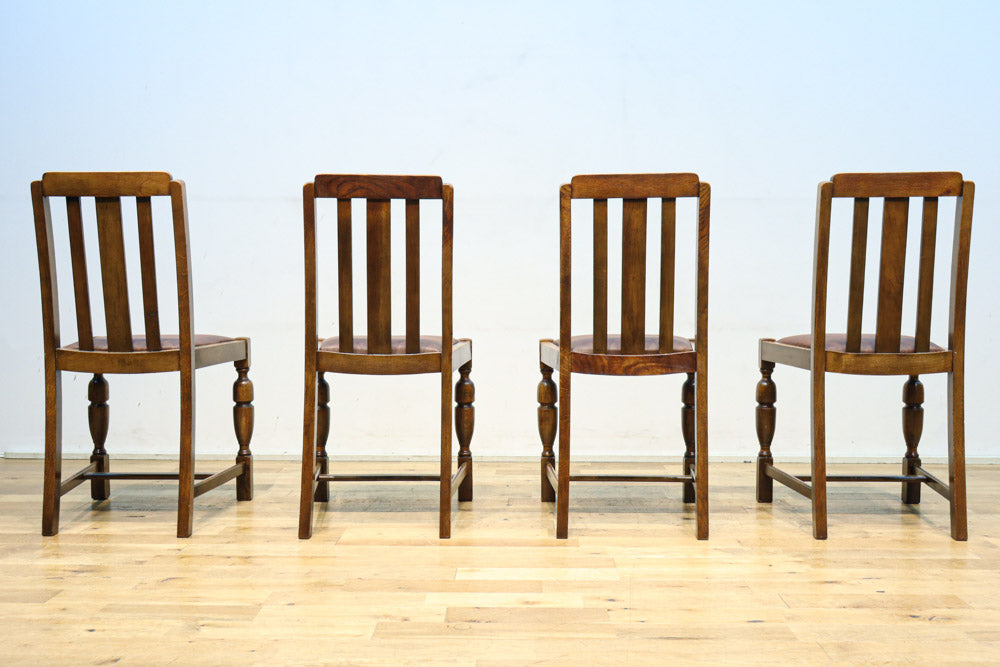 深みのある風合いで上品なアンティークチェア　DC8378　在庫(a:1 b:1 c:1 d:1)脚