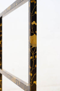 黒漆で雅な気品溢れる手ぬぐい掛け　DC8401a