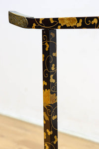 黒漆で雅な気品溢れる手ぬぐい掛け　DC8401a