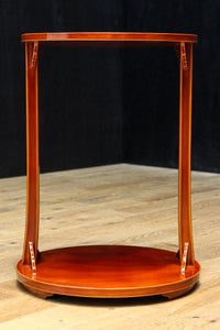 春慶塗りの色艶の美しい円形台　DC8404