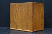 穏やかな杢目で味わいあるレトロな針箱　DC8413