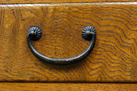 穏やかな杢目で味わいあるレトロな針箱　DC8413