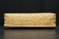 優しい風合いの網代編み中型蓋付き行李(こうり)　DC8419