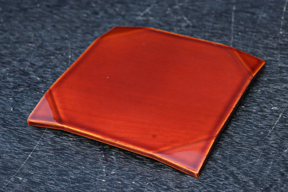 艶やかな春慶塗りが美しい菓子皿　 DC8424　在庫15枚