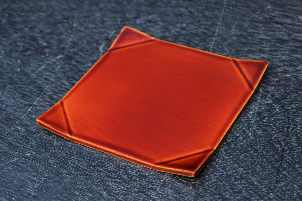 艶やかな春慶塗りが美しい菓子皿　 DC8424　在庫15枚