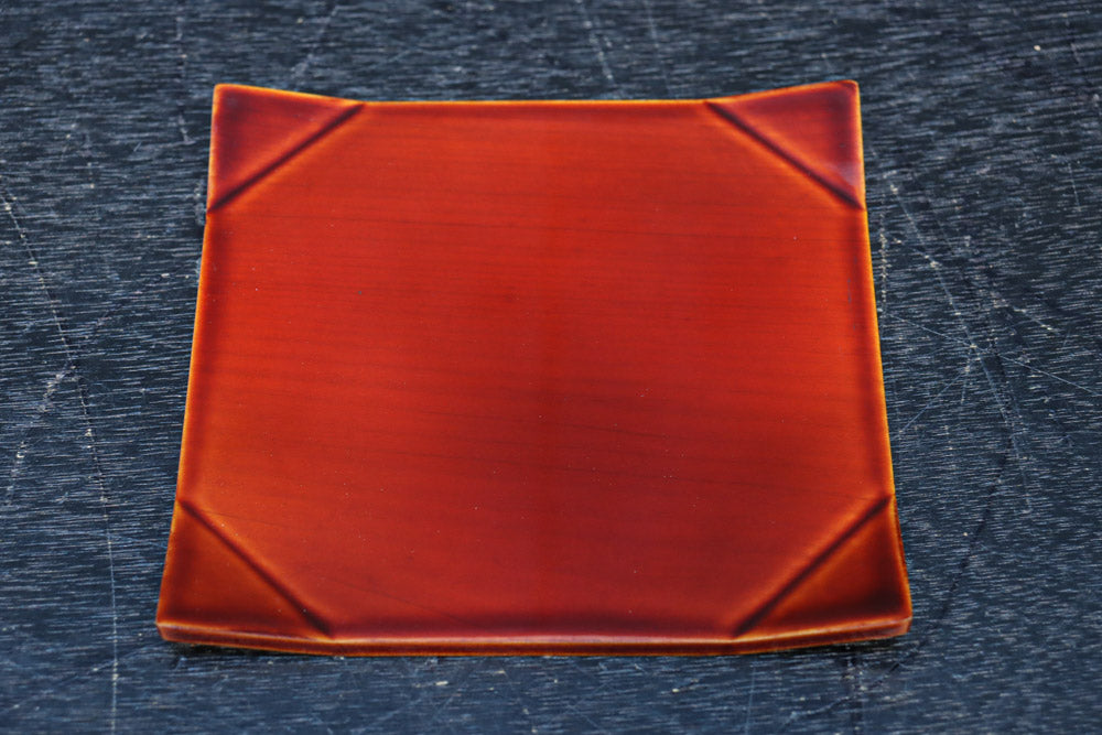 艶やかな春慶塗りが美しい菓子皿　 DC8424　在庫15枚