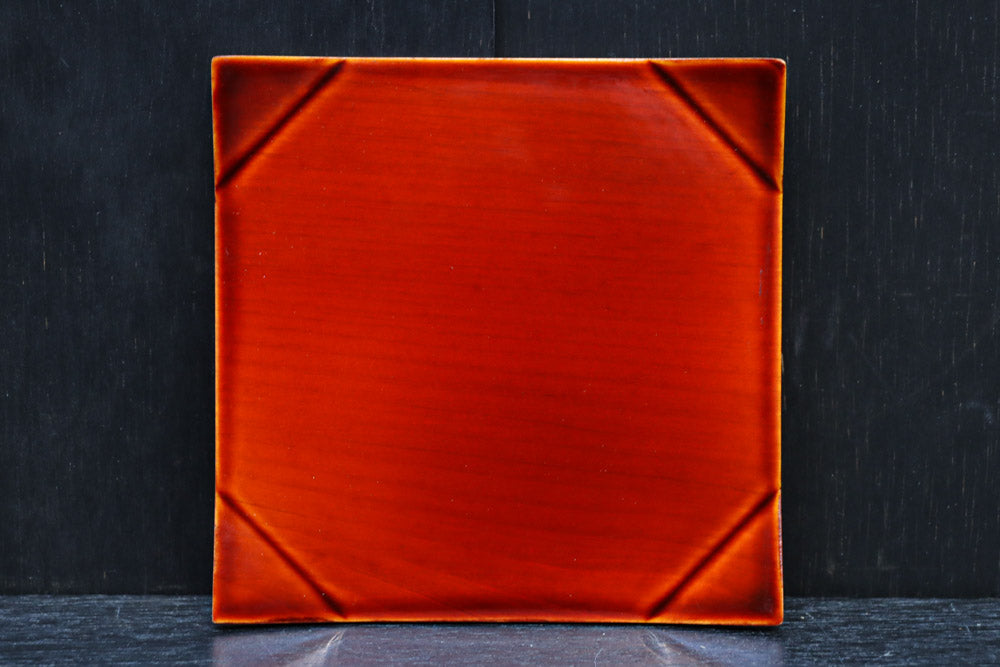 艶やかな春慶塗りが美しい菓子皿　 DC8424　在庫15枚