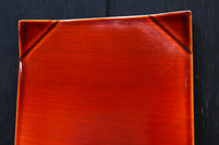 艶やかな春慶塗りが美しい菓子皿　 DC8424　在庫15枚