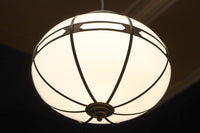 シンプル透かし様帯模様で風情ある雪洞型の電笠　DC8439