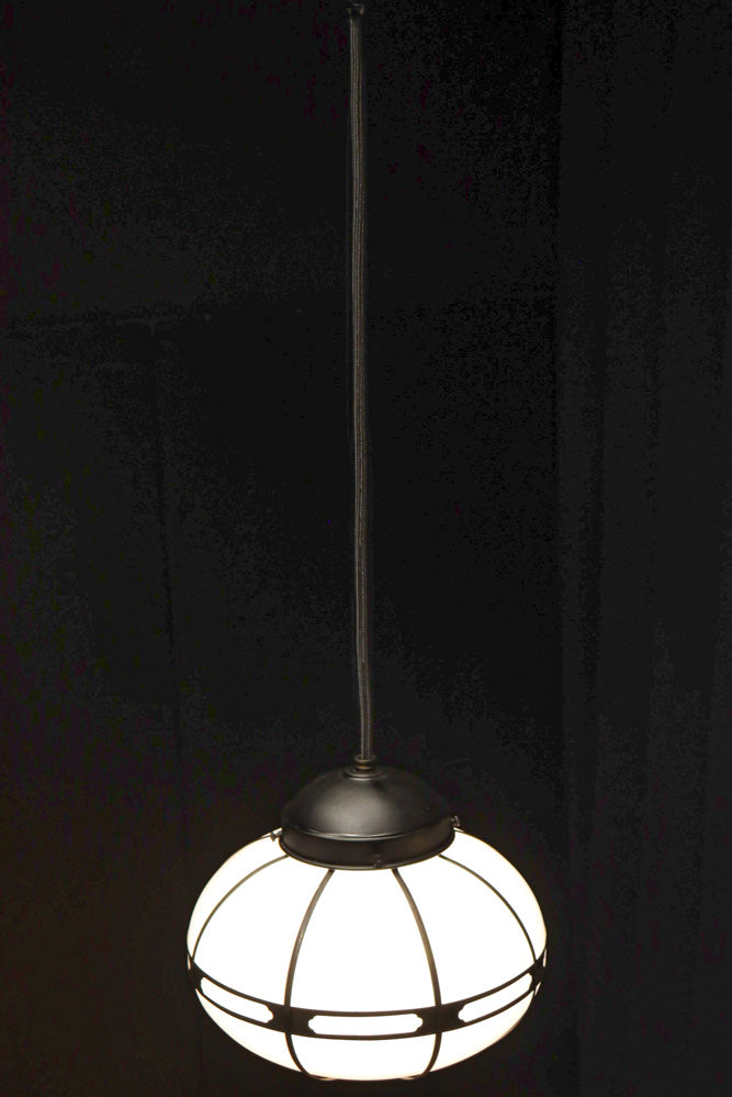 シンプル透かし様帯模様で風情ある雪洞型の電笠　DC8439