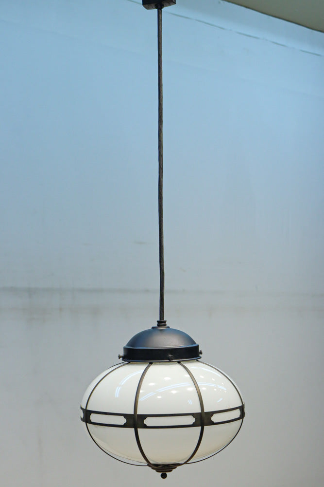 シンプル透かし様帯模様で風情ある雪洞型の電笠　DC8439