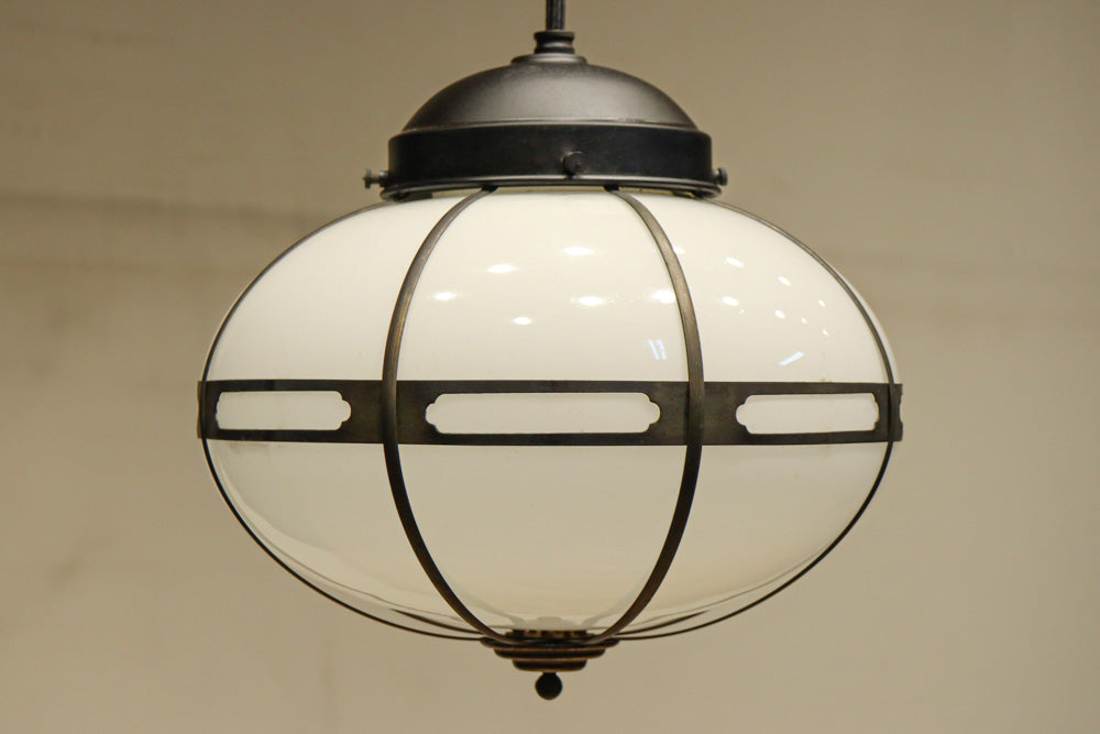 シンプル透かし様帯模様で風情ある雪洞型の電笠　DC8439