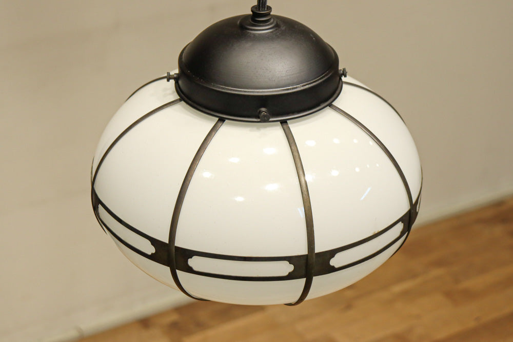 シンプル透かし様帯模様で風情ある雪洞型の電笠　DC8439