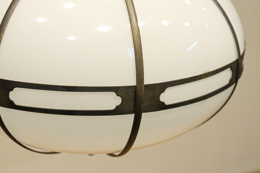 シンプル透かし様帯模様で風情ある雪洞型の電笠　DC8439