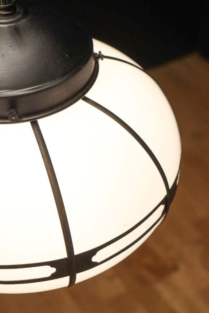 シンプル透かし様帯模様で風情ある雪洞型の電笠　DC8439