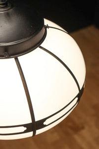 シンプル透かし様帯模様で風情ある雪洞型の電笠　DC8439