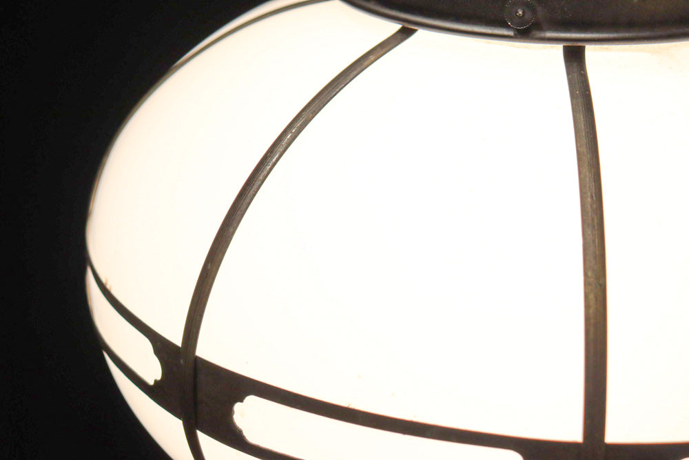 シンプル透かし様帯模様で風情ある雪洞型の電笠　DC8439