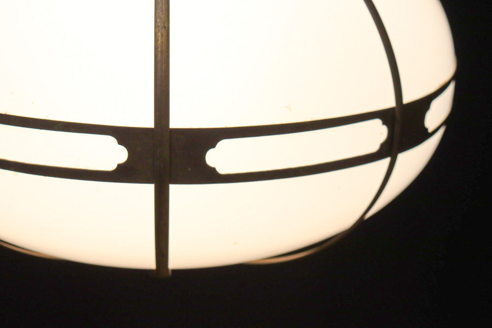 シンプル透かし様帯模様で風情ある雪洞型の電笠　DC8439