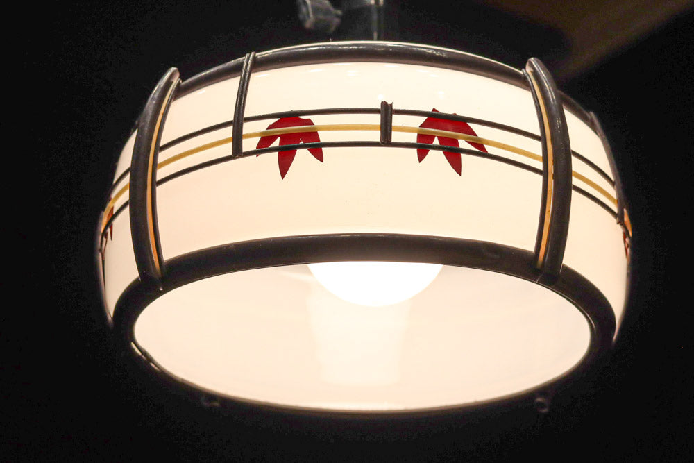 華やかな朱セルの紅葉模様で風情ある電笠　DC8446