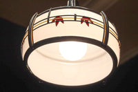 華やかな朱セルの紅葉模様で風情ある電笠　DC8446