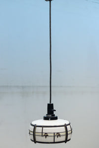 華やかな朱セルの紅葉模様で風情ある電笠　DC8446