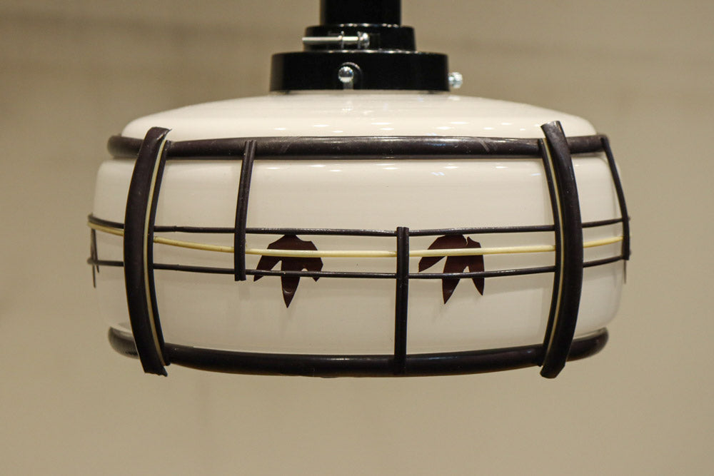 華やかな朱セルの紅葉模様で風情ある電笠　DC8446